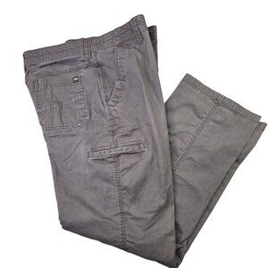 Field and Stream Pants Mens 40 x 32 Gray Carpenter Workwear Stretch Chinos Gorp